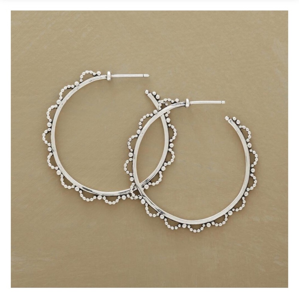 CURRENT Sundance Sterling Beaded Hoop Earrings